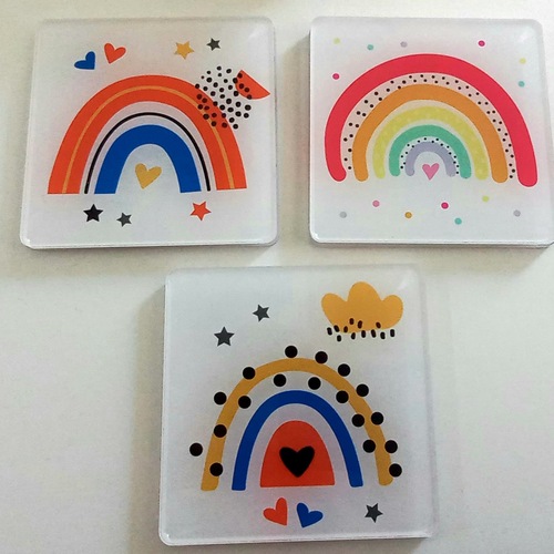 σουβέρ plexiglass μπομπονιέρας