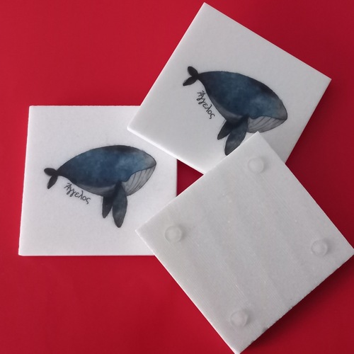 εκτυπωμένο μαρμάρινο σουβέρ βάφτισης - μπομπονιέρα