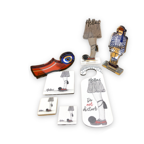 τουριστικό επιτραπέζιο διακοσμητικό απο plexiglass