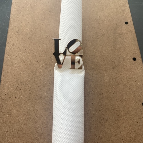 plexiglass δαχτυλίδι πετσέτας τραπεζιού