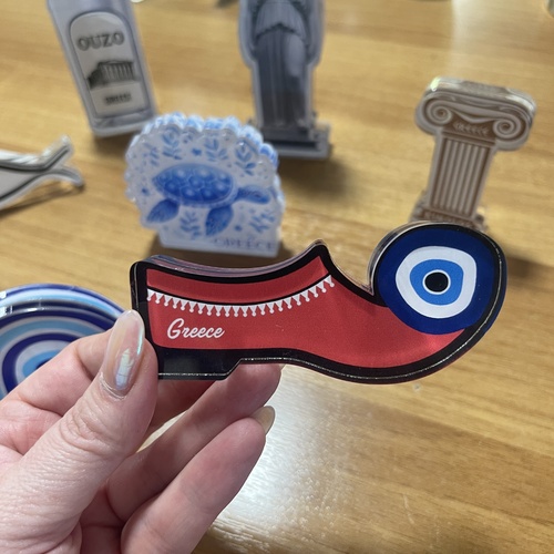 τουριστικό επιτραπέζιο διακοσμητικό απο plexiglass