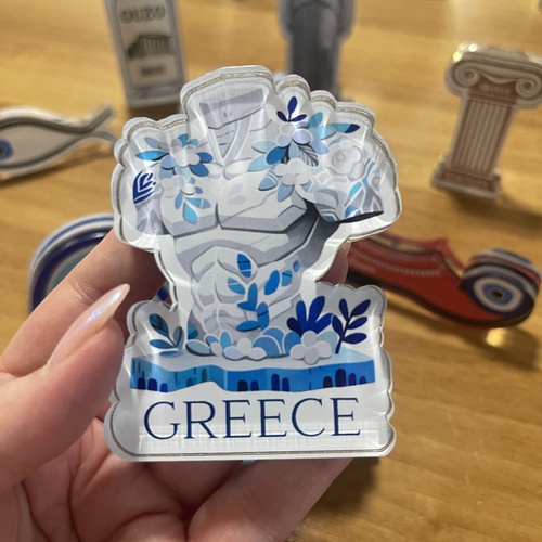 τουριστικό επιτραπέζιο διακοσμητικό απο plexiglass