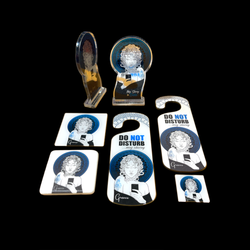 τουριστικό επιτραπέζιο διακοσμητικό απο plexiglass