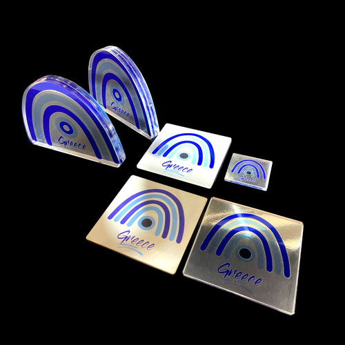 τουριστικό επιτραπέζιο διακοσμητικό απο plexiglass