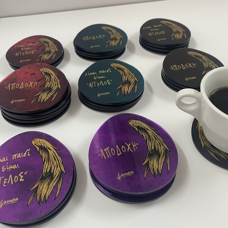 εταιρικό σουβέρ plexiglass με λογότυπο