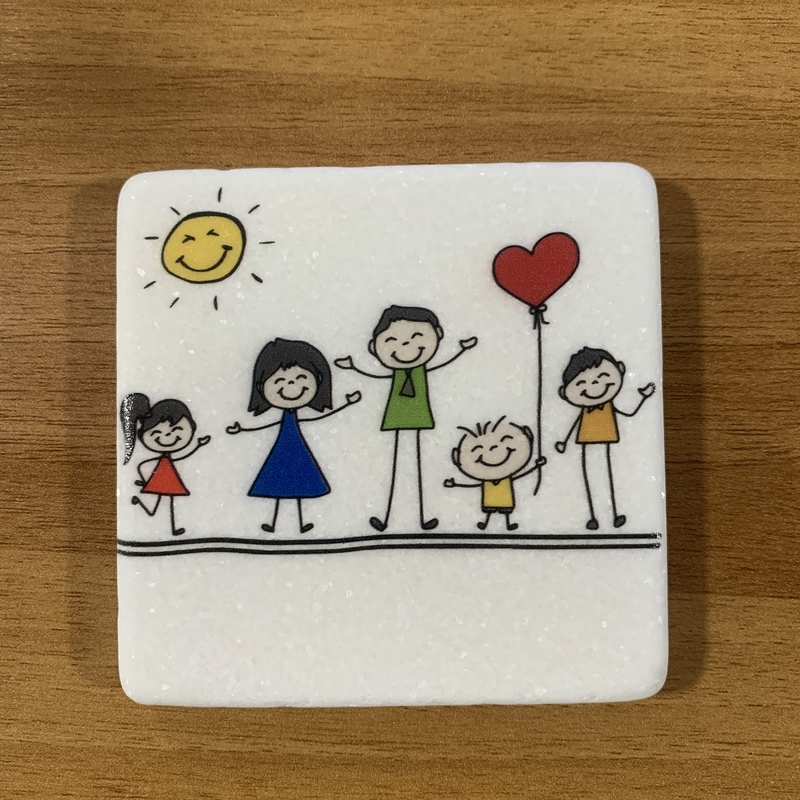 εταιρικό μαρμάρινο σουβέρ με λογότυπο