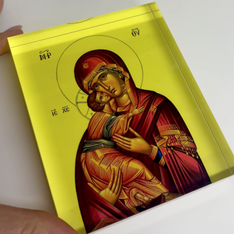 εκτυπωμένη εικόνα σε plexiglass πάχους 2cm