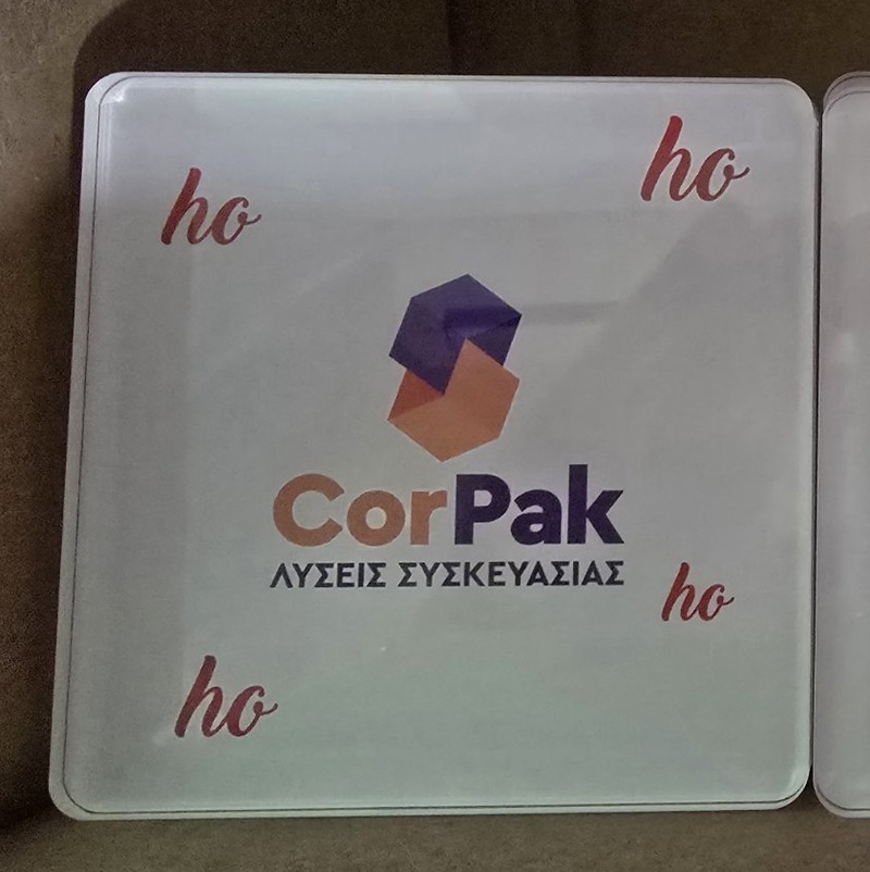 εταιρικό σουβέρ plexiglass με λογότυπο