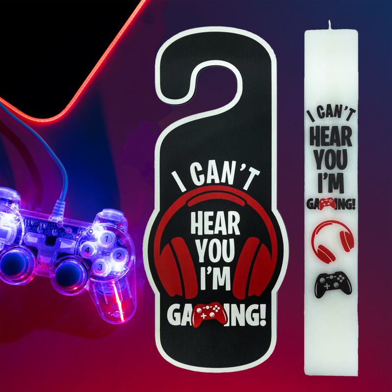 Πασχαλινή Λαμπάδα με Κρεμαστό Πόρτας Ακουστικά